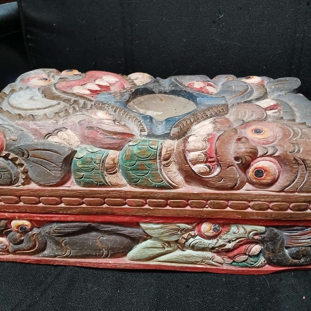 Handcrafted Multicolor Wooden Art Box